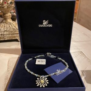 Swarovski Multi Bead White Daisy Necklace